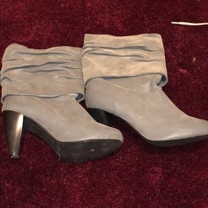 Heeled Grey Boots/Booties